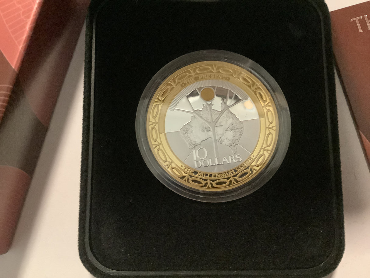 2000 Millennium Series. $10 The Present Silver Proof Coin