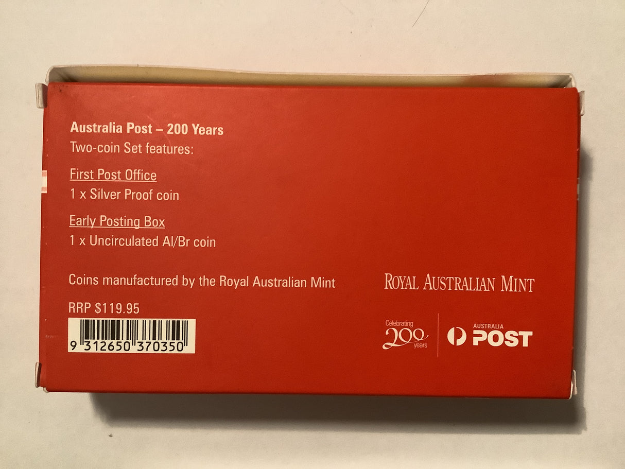 2009 Australia Post 200 Years Two-Coin Set.