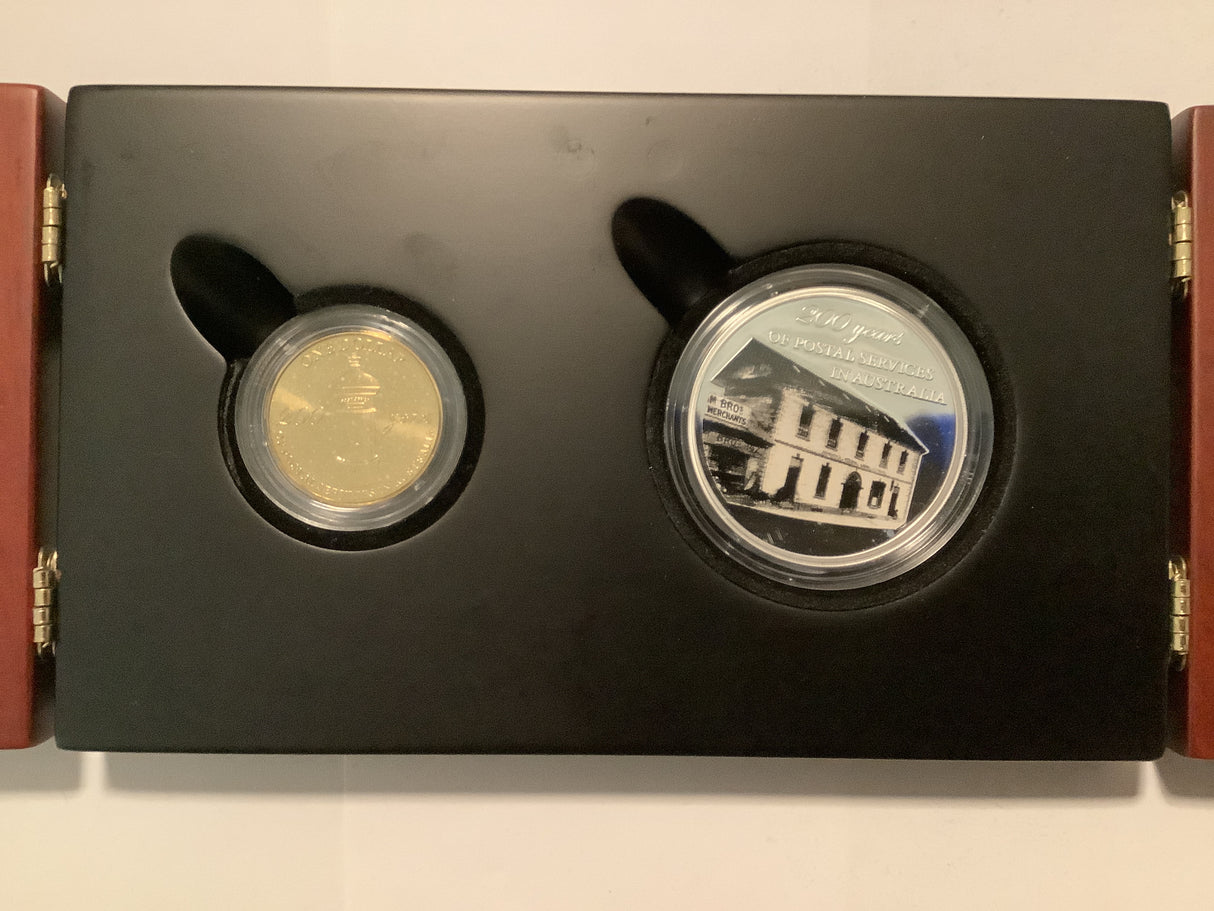 2009 Australia Post 200 Years Two-Coin Set.