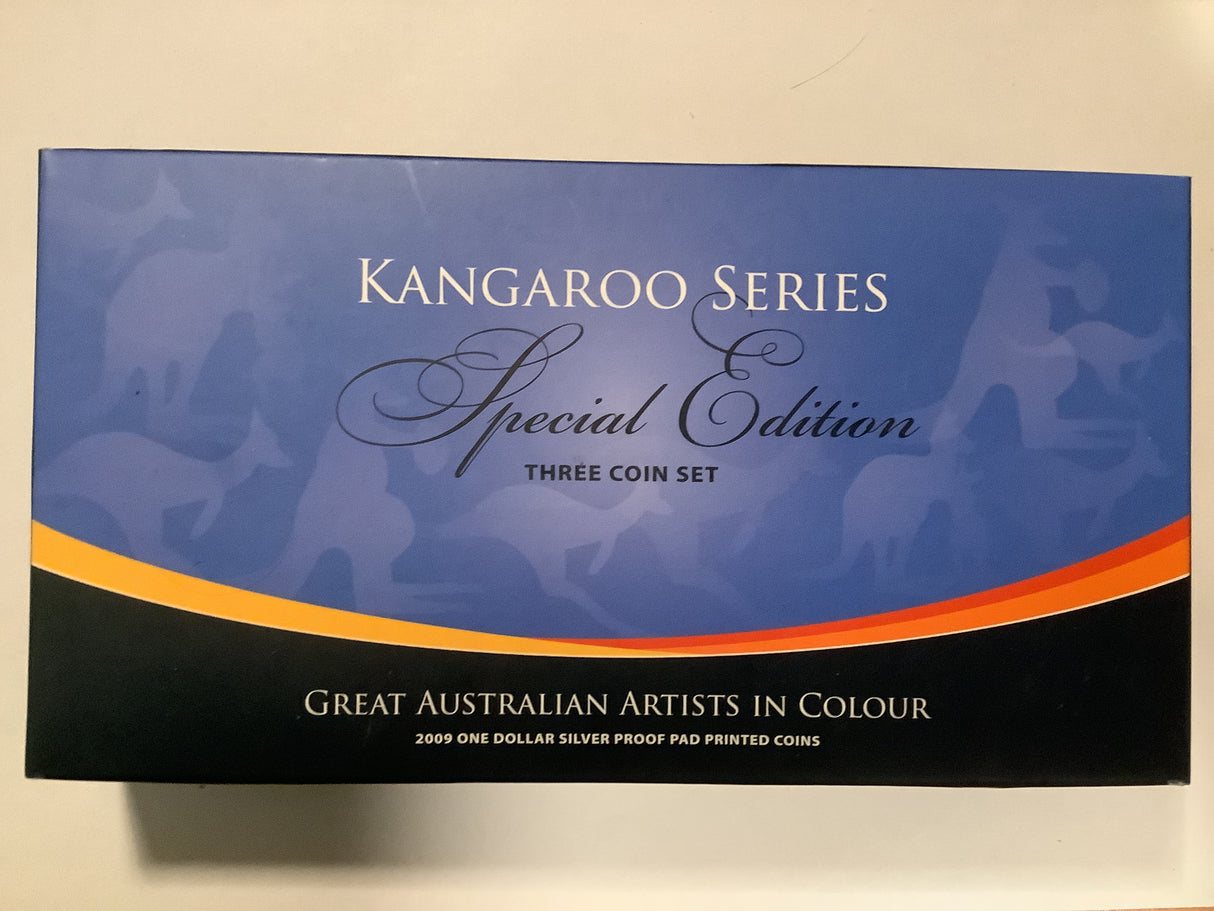 2009 Kangaroo Series Special Edition Three-Coin Set. Artists in Colour.