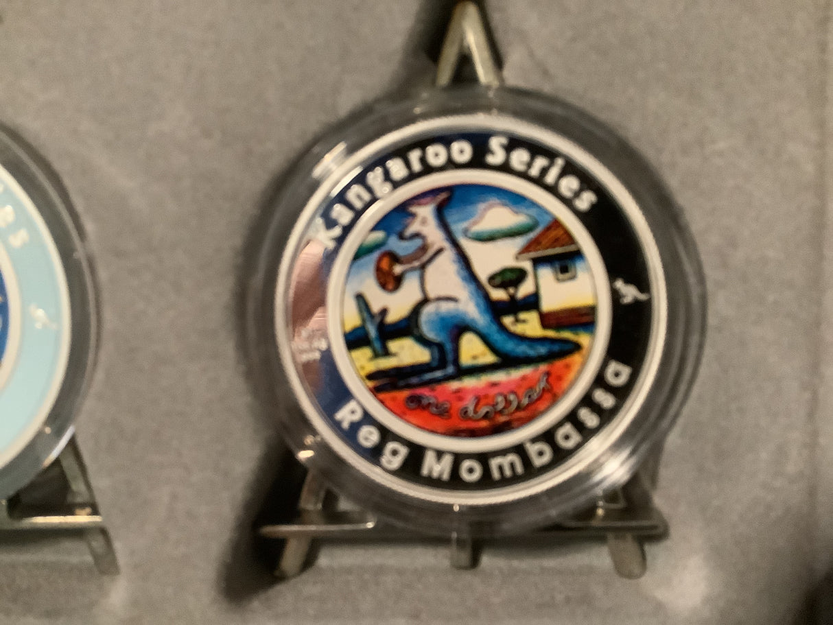 2009 Kangaroo Series Special Edition Three-Coin Set. Artists in Colour.