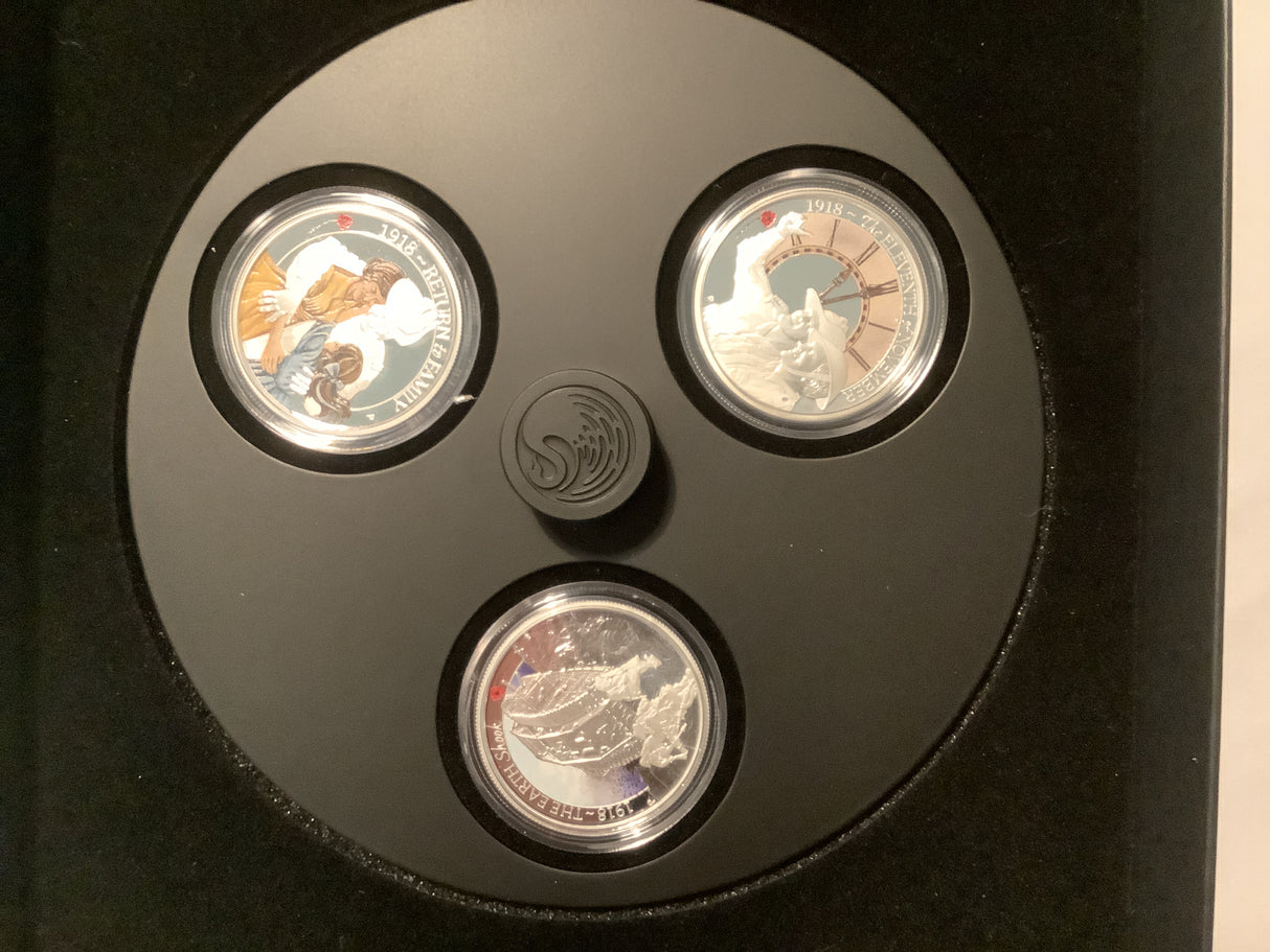 2014-18 15 Coin 1/2 Ounce Silver The ANZAC SPIRIT 100th Anniversary Set