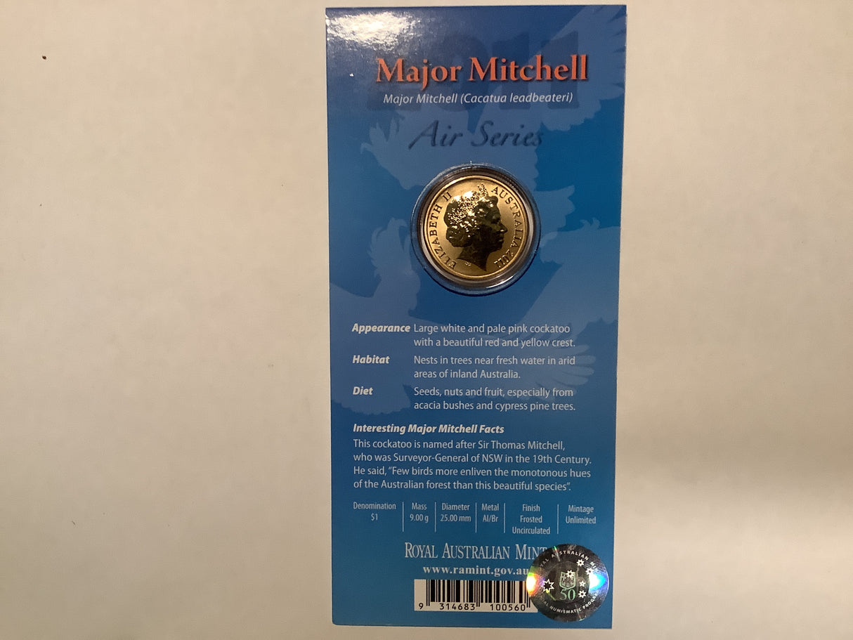 2011 $1 Pad Printed Coin Air Series: Major Mitchell