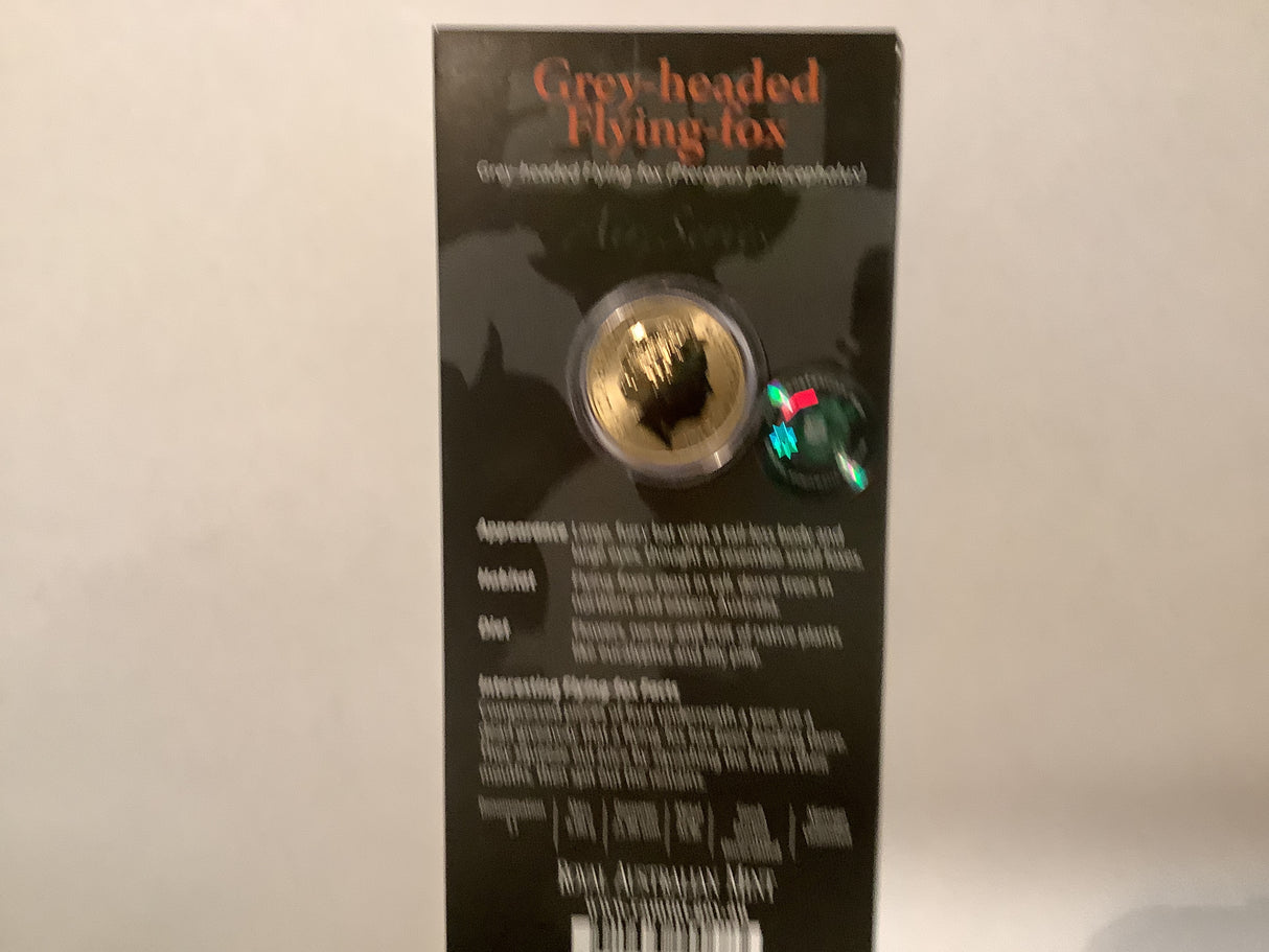 2011 $1 Pad Printed Coin Air Series: Grey-headed Flying-Fox