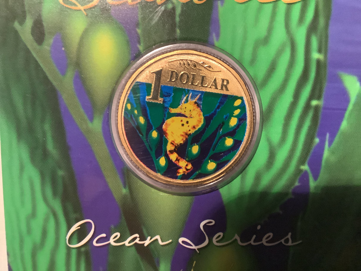 2007 $1 Pad Printed Ocean Series: Bigbelly Seahorse