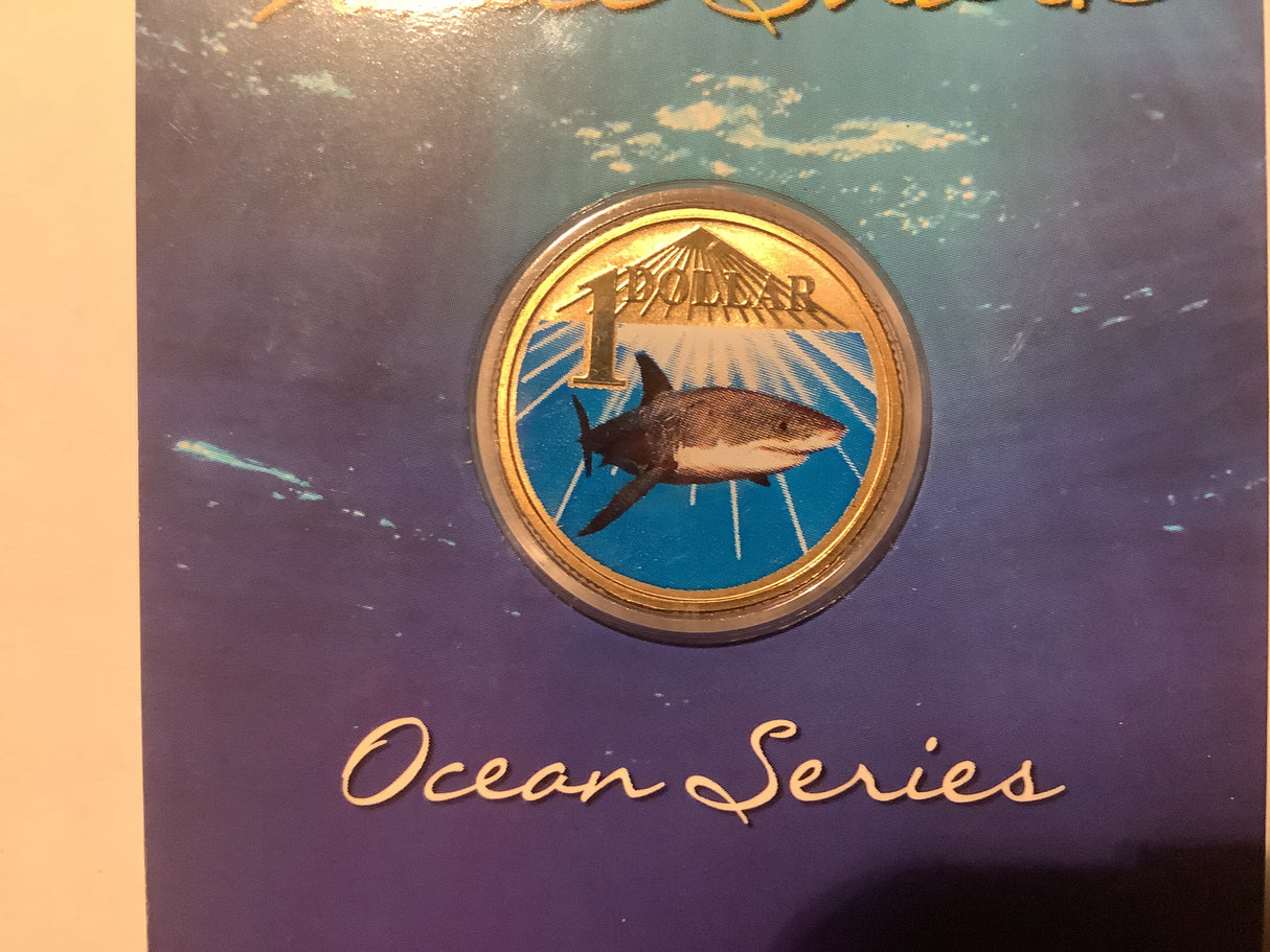 2007 $1 Pad Printed Ocean Series: White Shark