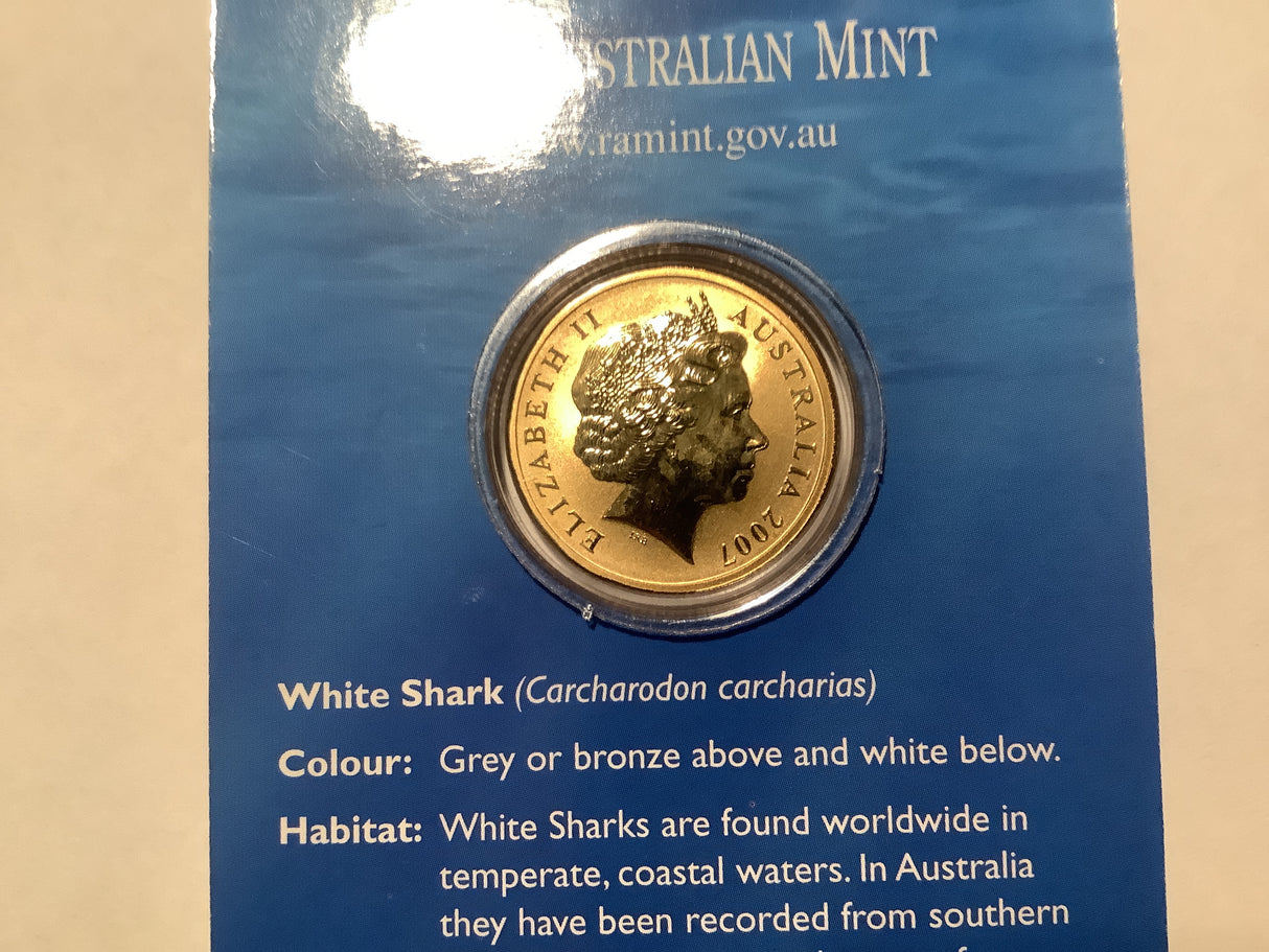 2007 $1 Pad Printed Ocean Series: White Shark