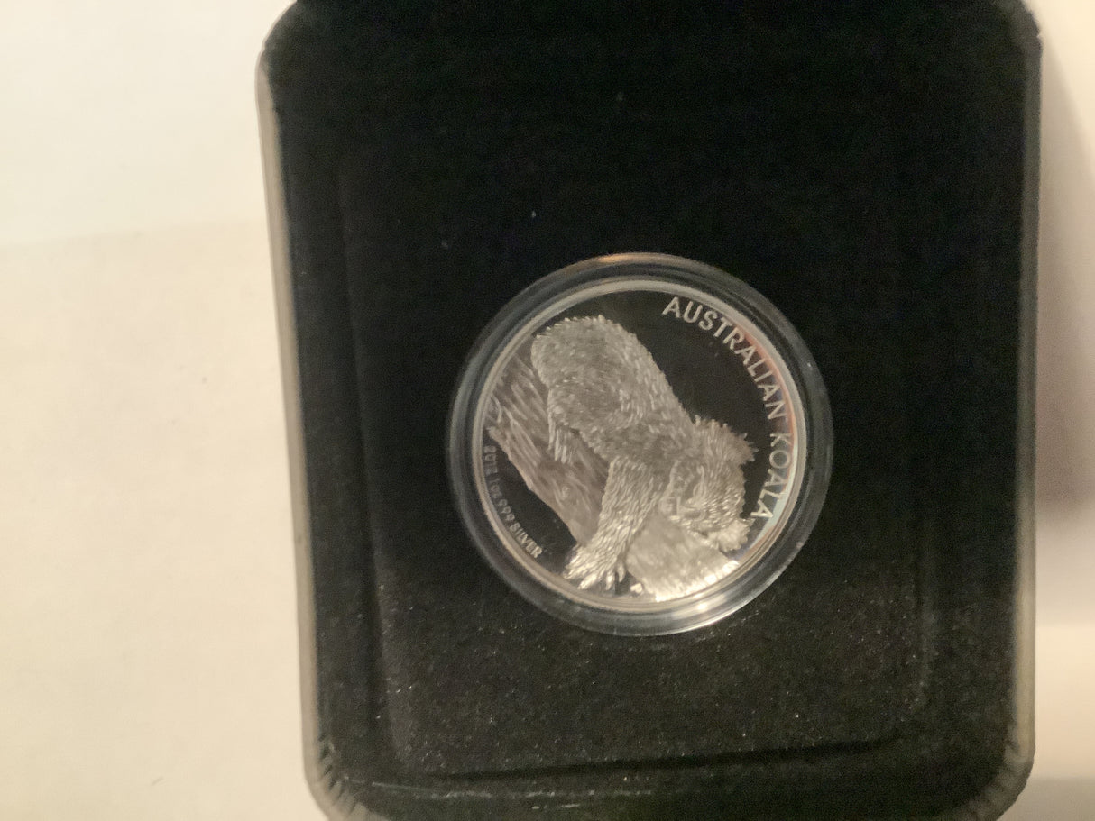 2012 1 Ounce High Relief Koala Silver Proof Coin