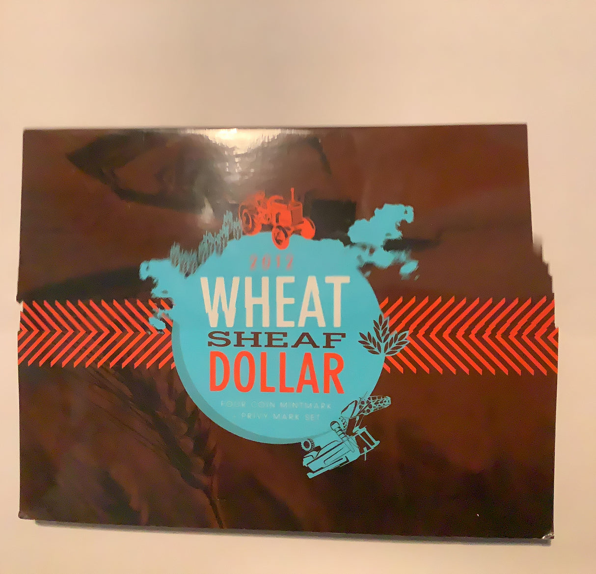2012 Wheat Sheaf Dollar Four Coin Mintmark Privy Mark Set.