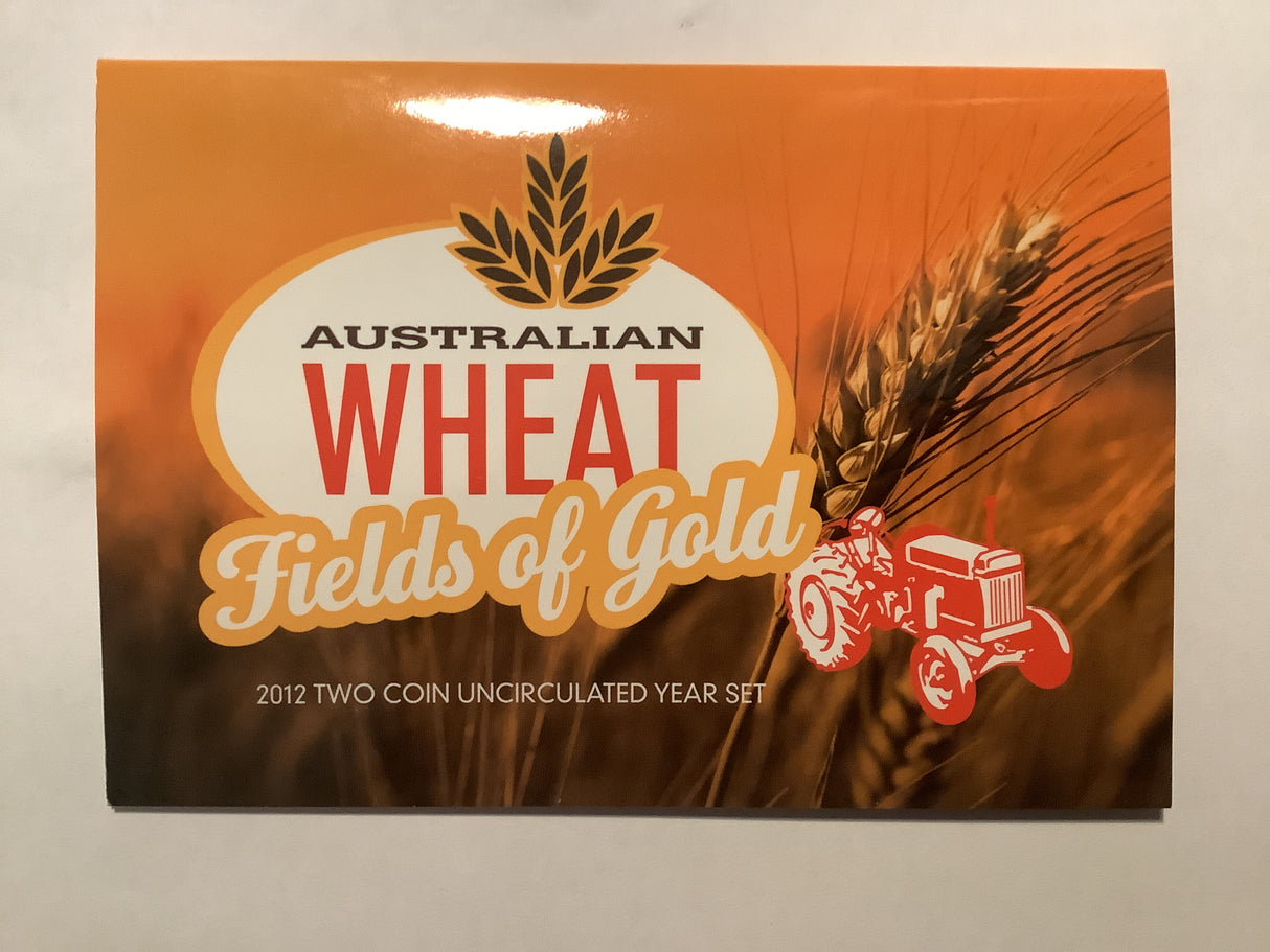 2012 Two Coin Uncirculated Set. Australian Wheat Fields of Gold.