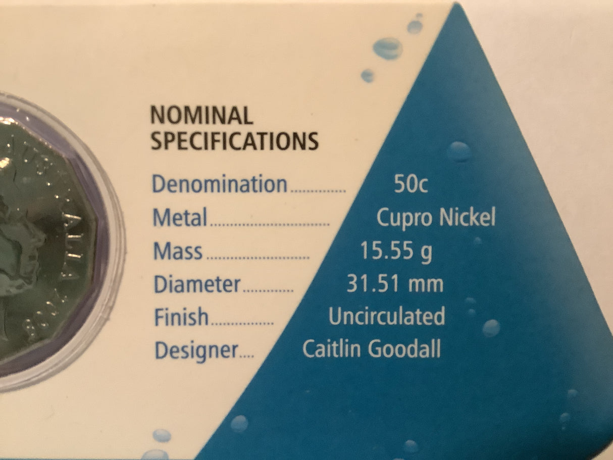 2008 25th Anniversary of America’s Cup Victoria 50c carded coin. Australia II