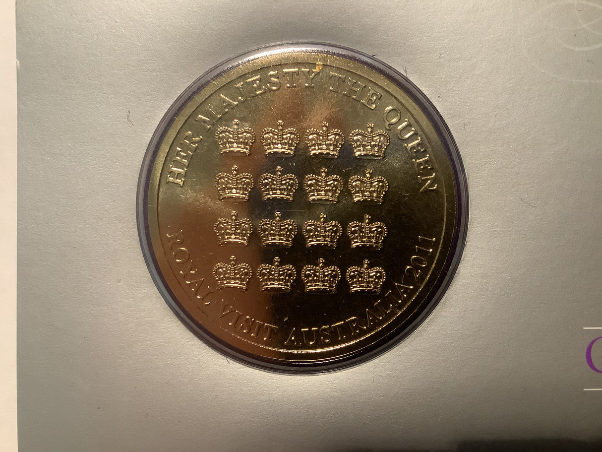 2011 Royal Collection. Queen’s Visit Australia $5 Uncirculated Coin.