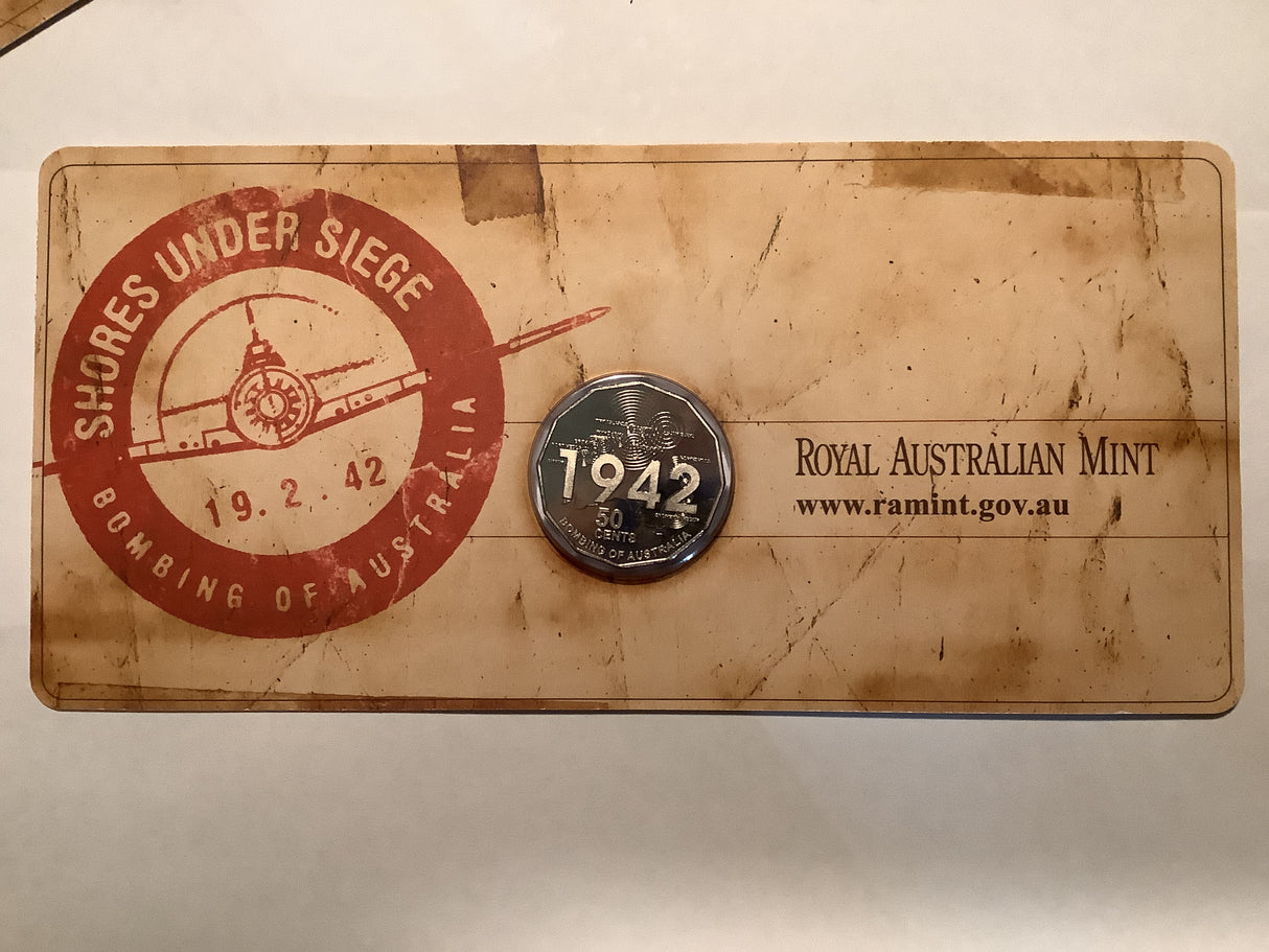 2012 Shores Under Siege Bombing of Australia 3 coin set.