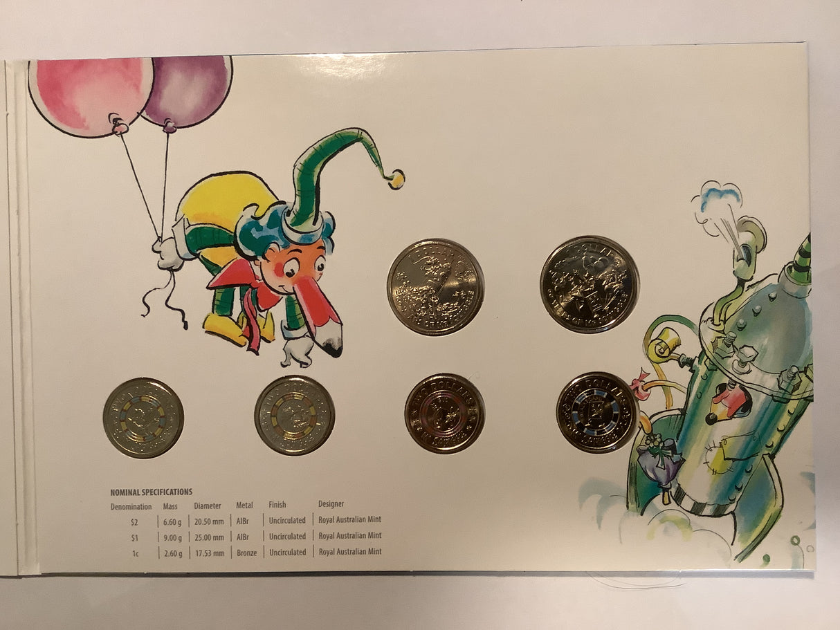 2019 Mr Squiggles and Friends Coin Collection. 60th Anniversary of Mr Squiggle.
