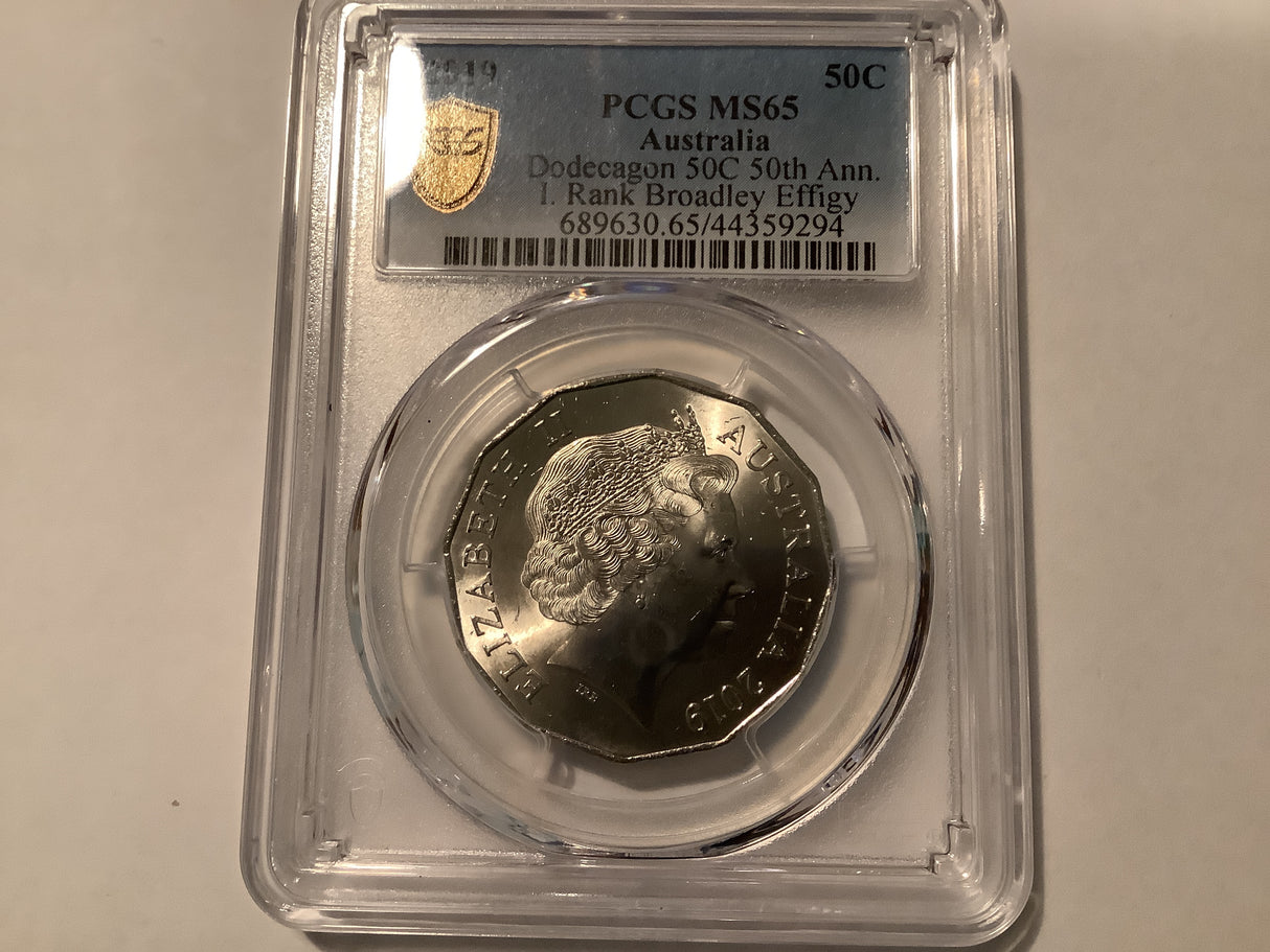 2019 50c IRB PCGS MS65