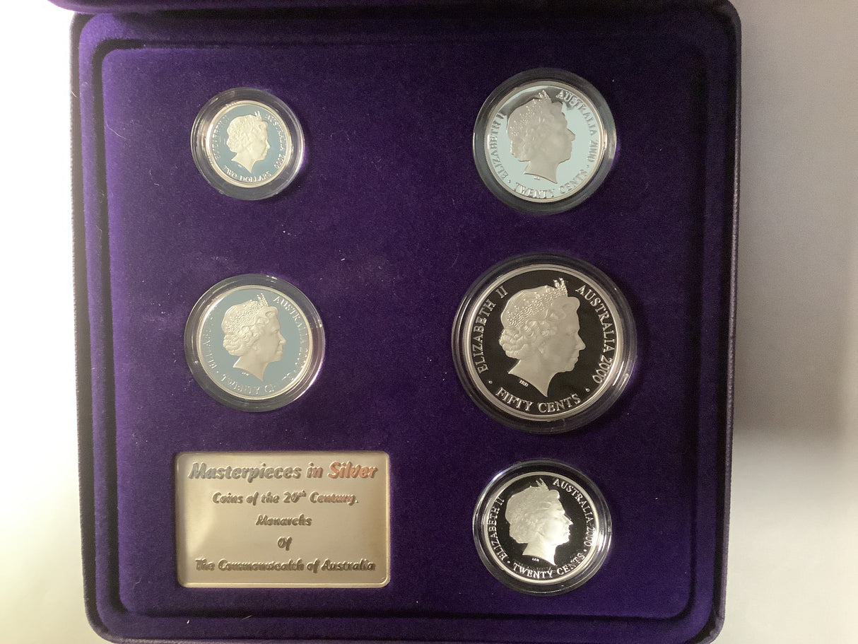 2000 Masterpieces in Silver Coins of the 20th Century Monarchs