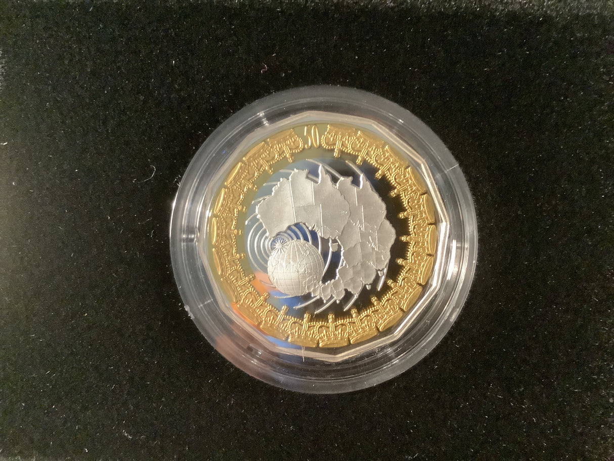 2006 Royal Collection. 50c Selectively Gold Plated Silver Proof 2 Coin Set