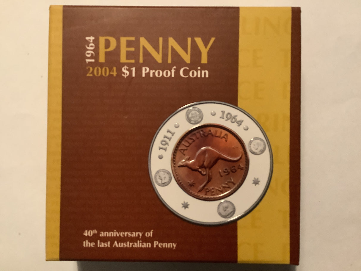 2004 40th Anniversary of the last Penny $1 Silver Proof Coin