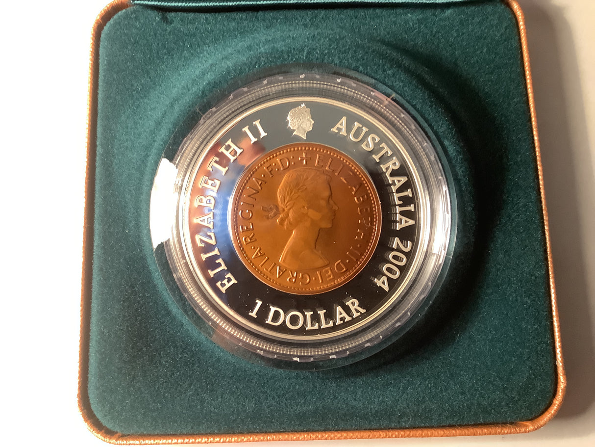 2004 40th Anniversary of the last Penny $1 Silver Proof Coin
