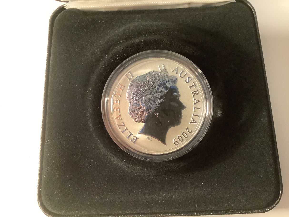 2009 $1 Selectively Gold Plated Silver Coin. Artist Series: Ken Done.