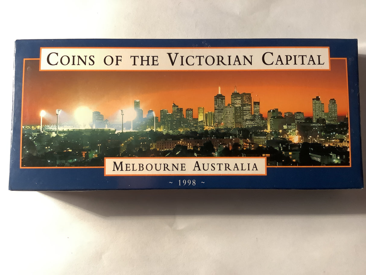 1998 Two Coin Silver Set. Coins of the Victorian Capital. Melbourne Australia.