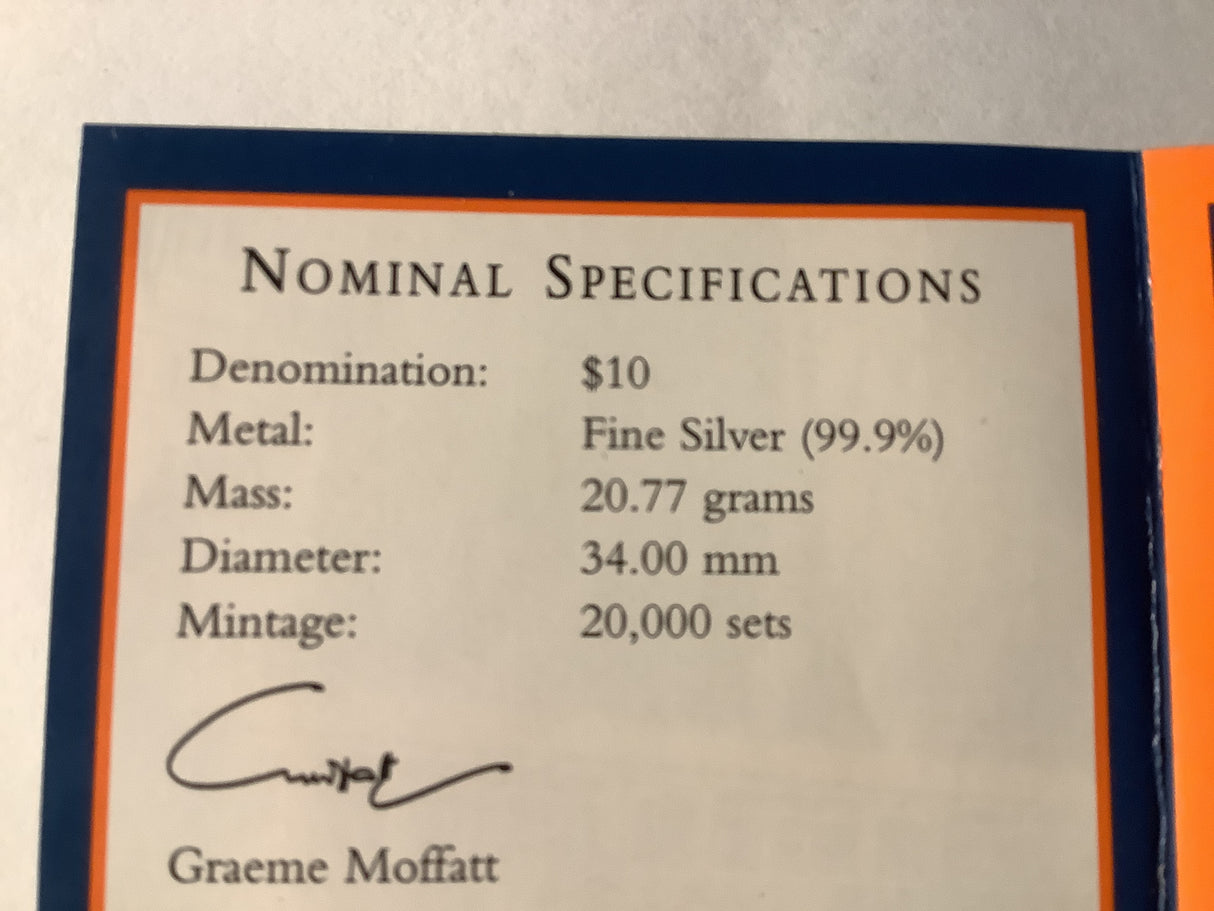 1998 Two Coin Silver Set. Coins of the Victorian Capital. Melbourne Australia.