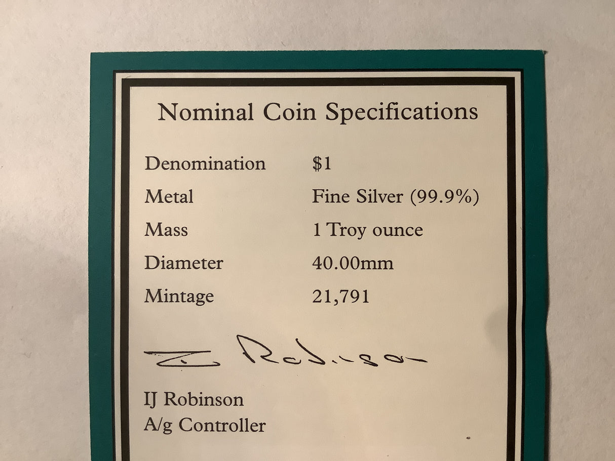 1997 $1 Old Parliament House Silver Proof 1927-1997