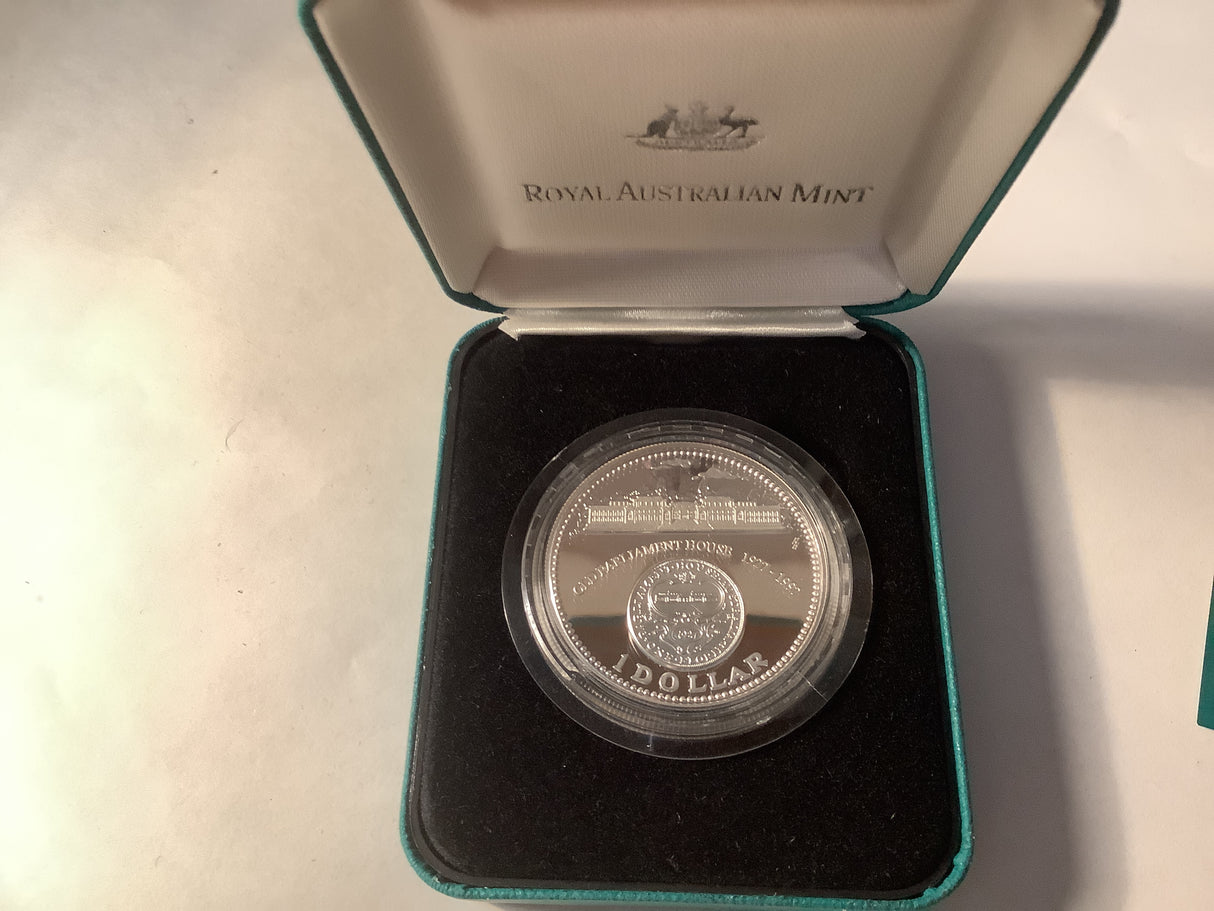 1997 $1 Old Parliament House Silver Proof 1927-1997