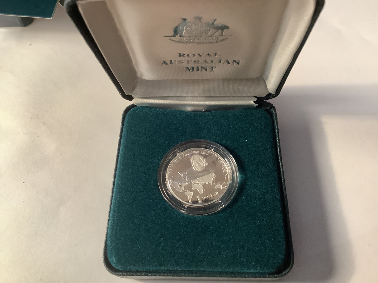 1997 $1 Sir Charles Kingsford Smith Silver Proof Coin