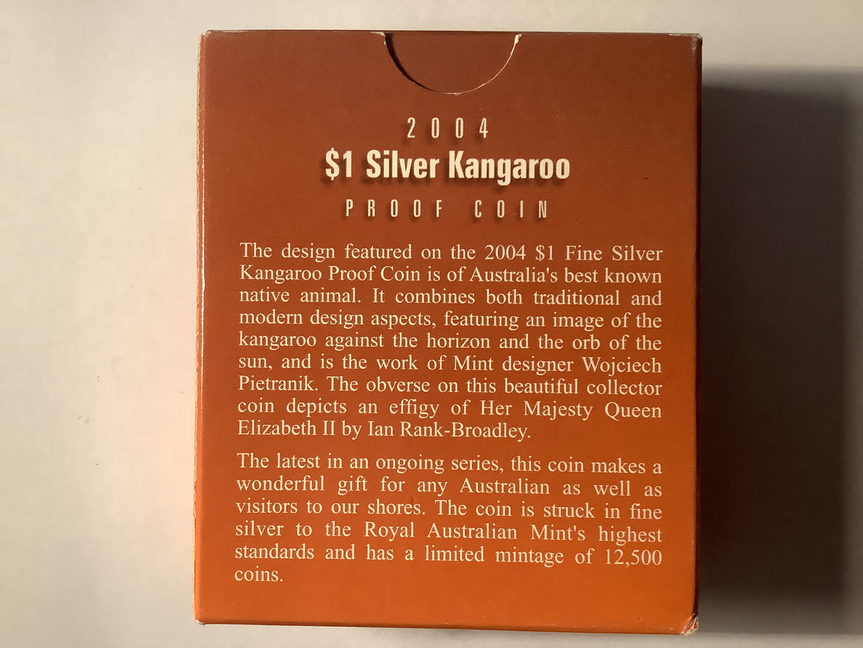 2004 $1 Silver Proof Kangaroo