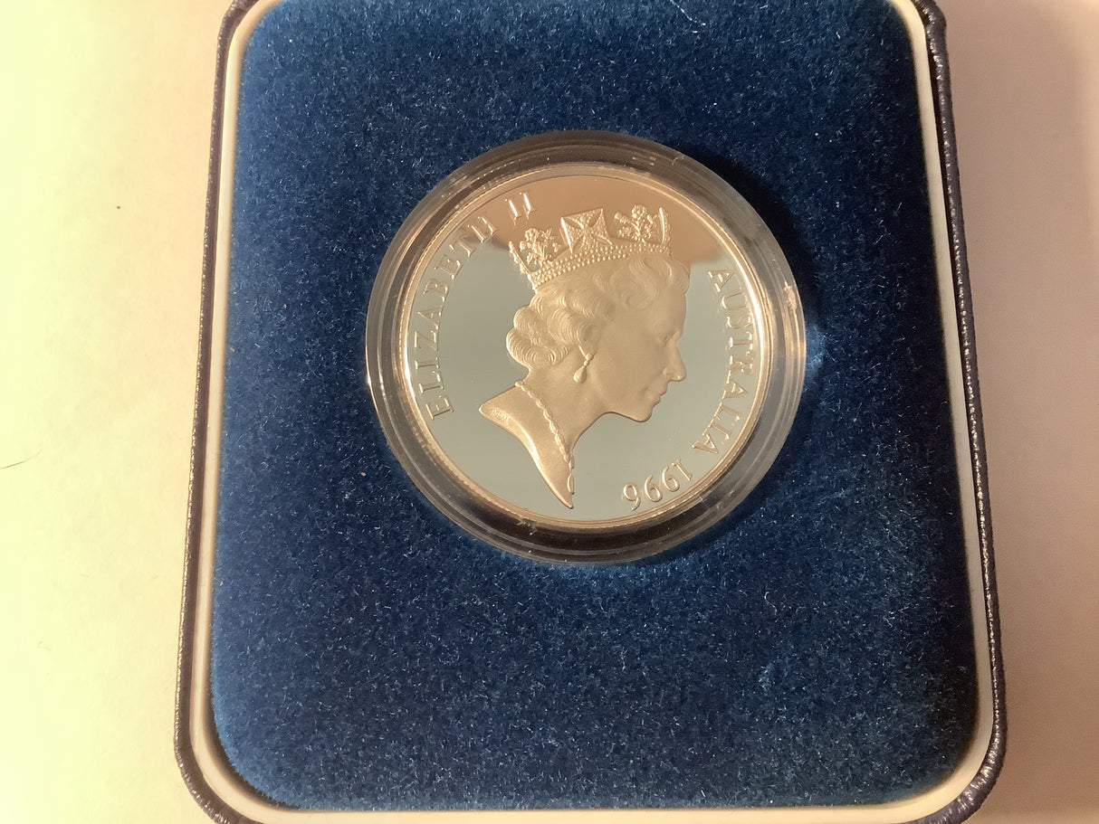 1996 $10 Australia’s Endangered Species Southern Right Whale. Silver Proof.