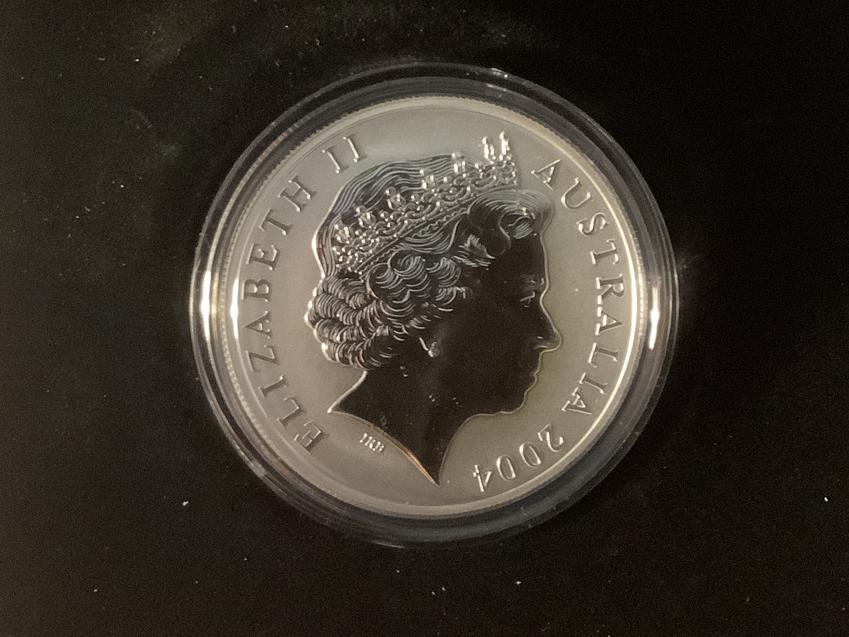 2004 $1 Selectively Gold Plated Silver Kangaroo