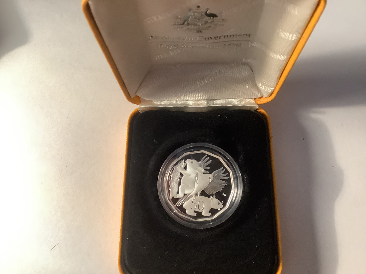 2004 50c Silver Proof Coin Primary School Student Competition.