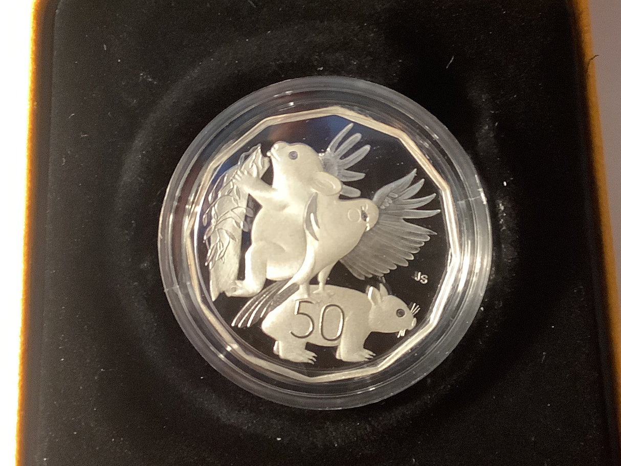2004 50c Silver Proof Coin Primary School Student Competition.