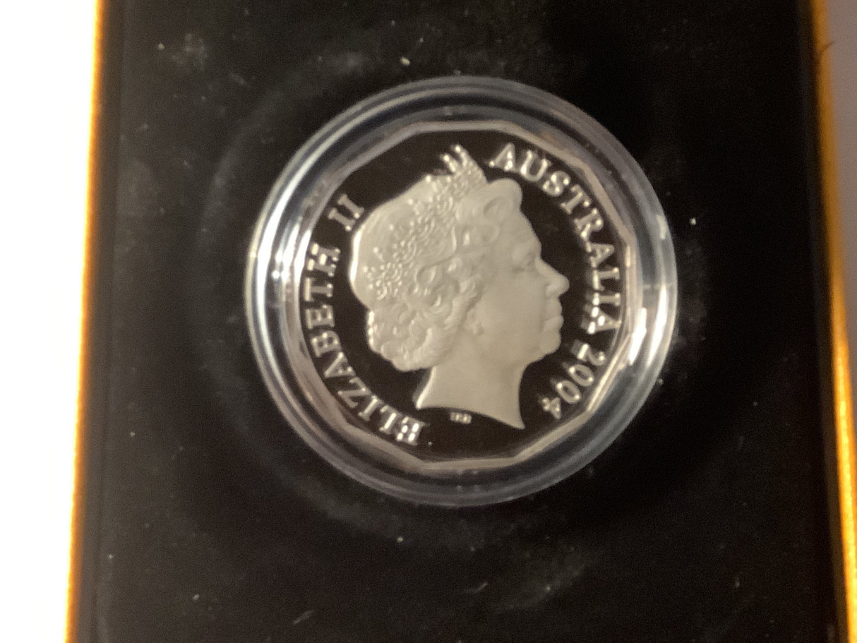 2004 50c Silver Proof Coin Primary School Student Competition.