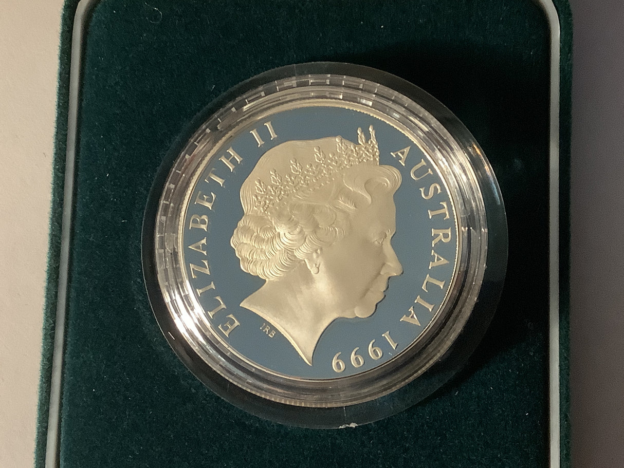1999 $1 Silver Proof Coin Kangaroo