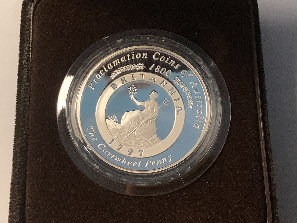 2000 $1 Proclamation Coin of Australia. The Cartwheel Penny