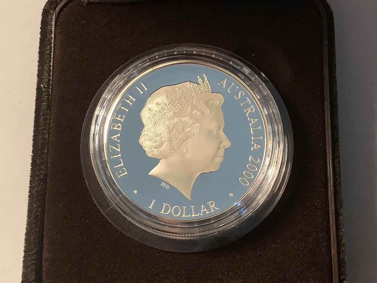 2000 $1 Proclamation Coin of Australia. The Cartwheel Penny