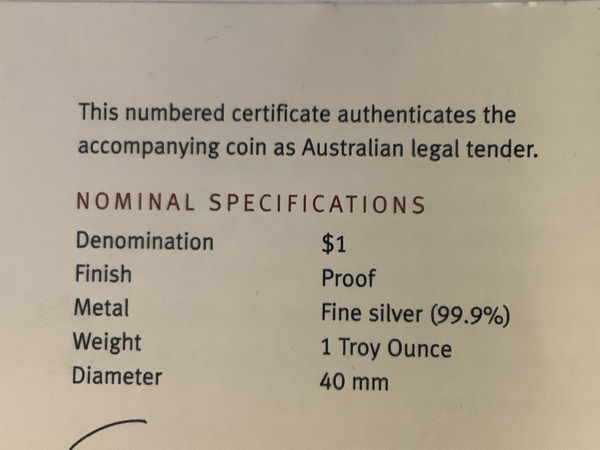 2000 $1 Proclamation Coin of Australia. The Cartwheel Penny