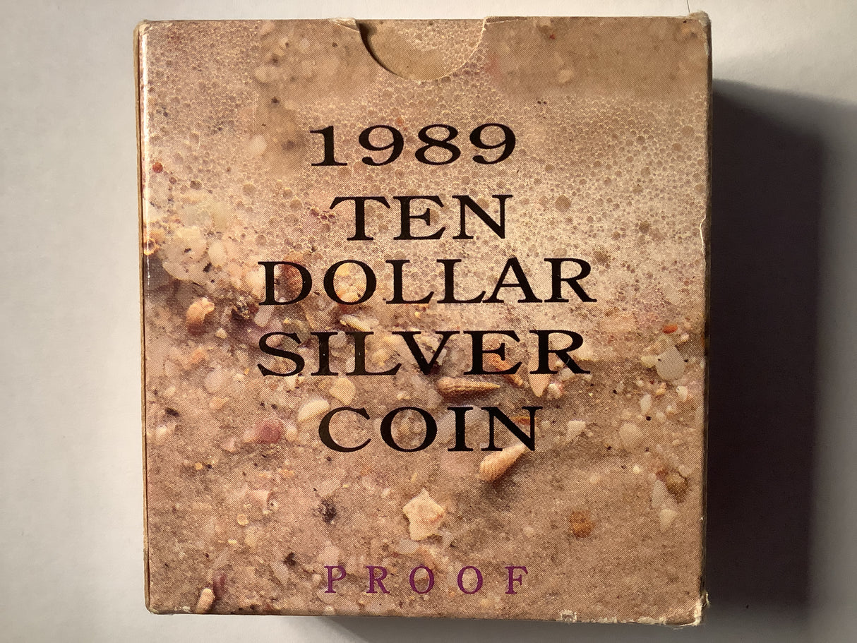 1989 $10 Silver Proof Coin. State Series. Queensland.