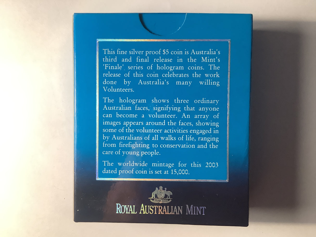 2003 $5 Silver Proof Finale Coin.