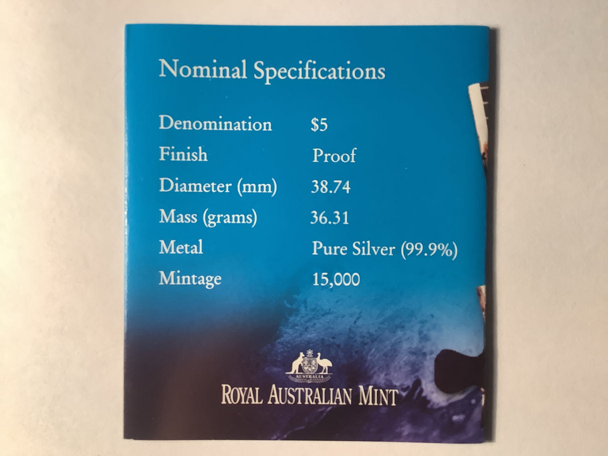 2003 $5 Silver Proof Finale Coin.