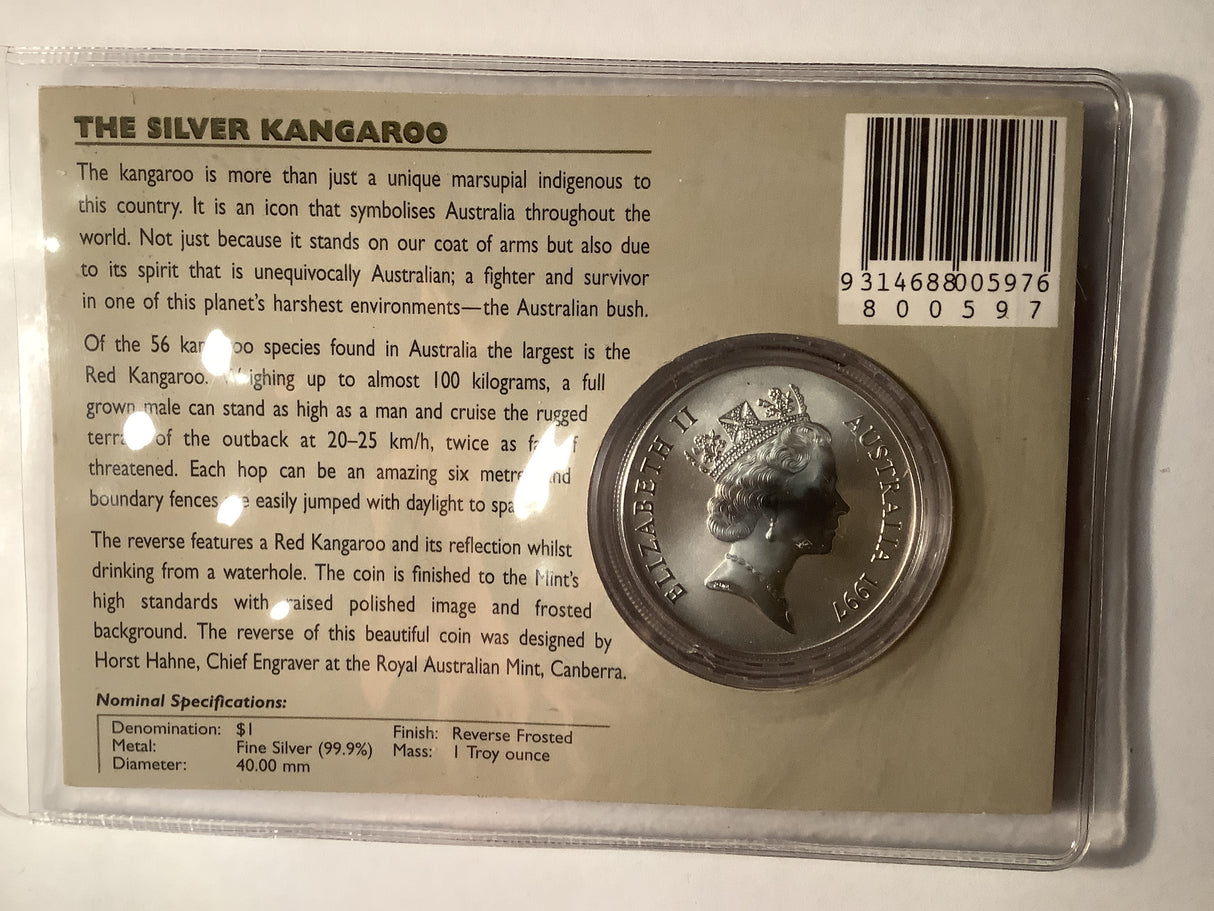 1997 $1 Silver Kangaroo