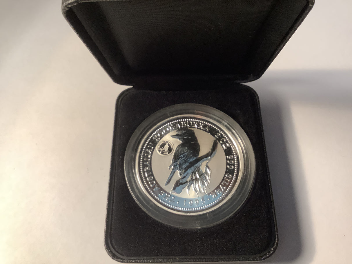 1995 $2 Silver Specimen Kookaburra with Florin Privy Mark. International Coin Fair Sydney.