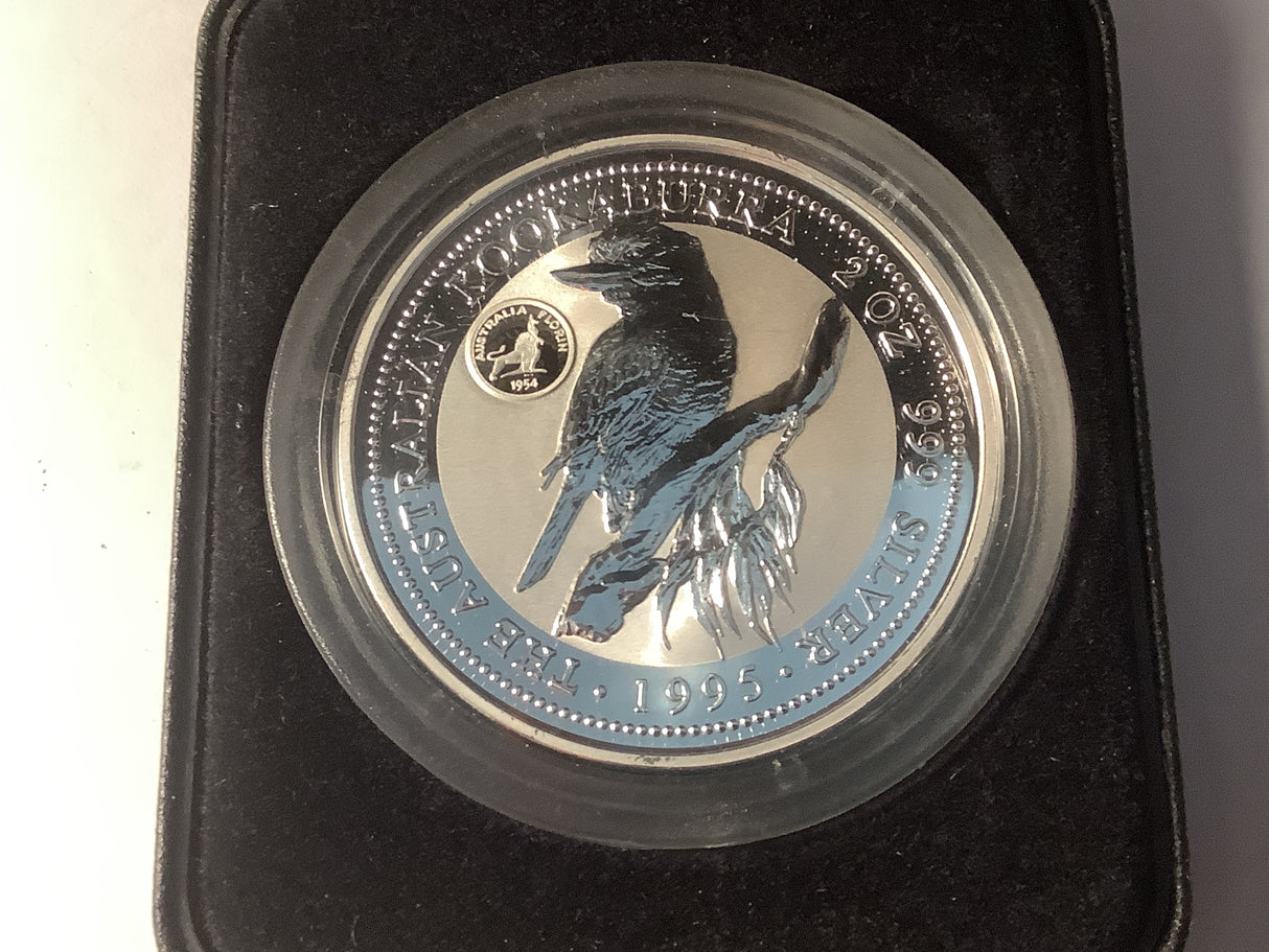 1995 $2 Silver Specimen Kookaburra with Florin Privy Mark. International Coin Fair Sydney.