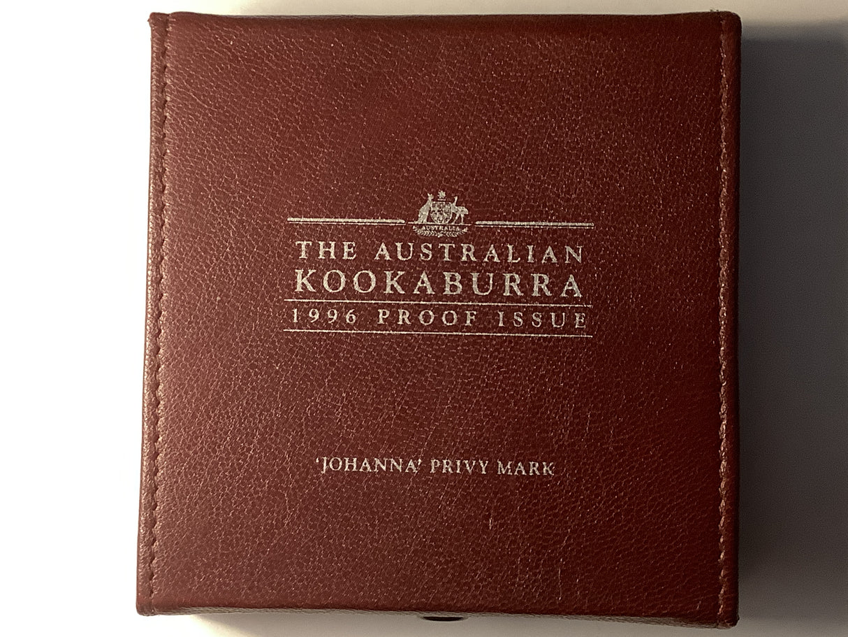 1996 $2 2oz Silver Proof Kookaburra with Johanna Privy.