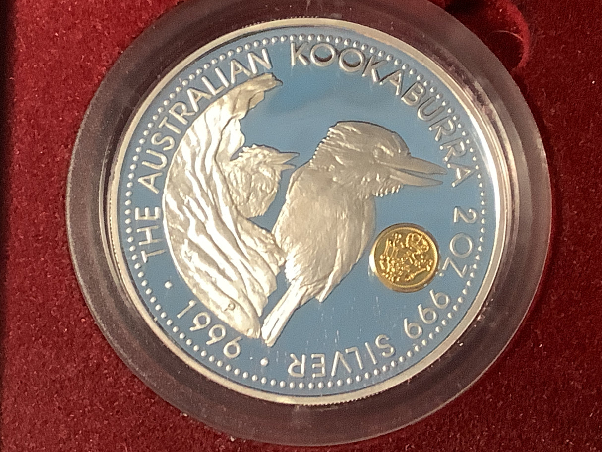 1996 $2 2oz Silver Proof Kookaburra with Johanna Privy.