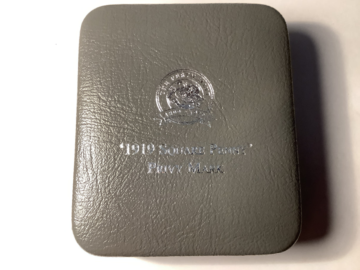 1999 $1 Silver Proof Kookaburra with 1919 Square Penny Privy.