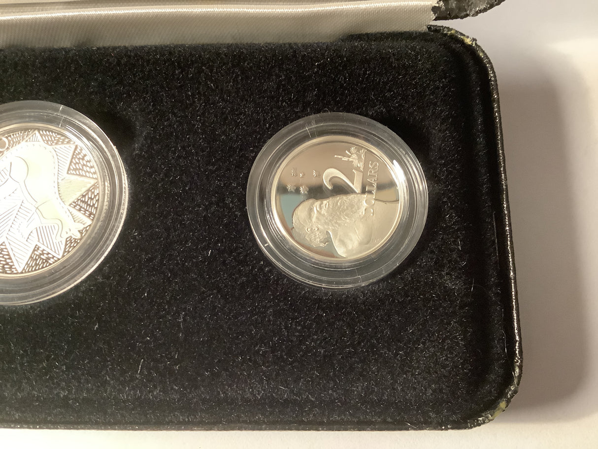 1988 Masterpieces in Silver four Coin Set.