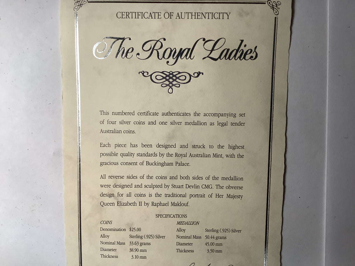 1992 Masterpieces in Silver ‘The Royal Ladies’